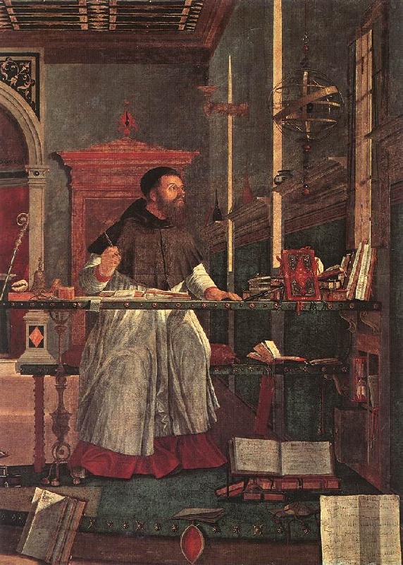 CARPACCIO, Vittore Vision of St Augustin (detail) dsf Germany oil painting art